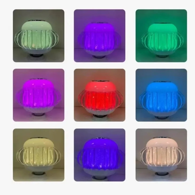RGB Music Light Bulb White Light Color Remote Control Atmosphere Light Bulb with Speaker Smart Bluetooth E27 LED Bulbs