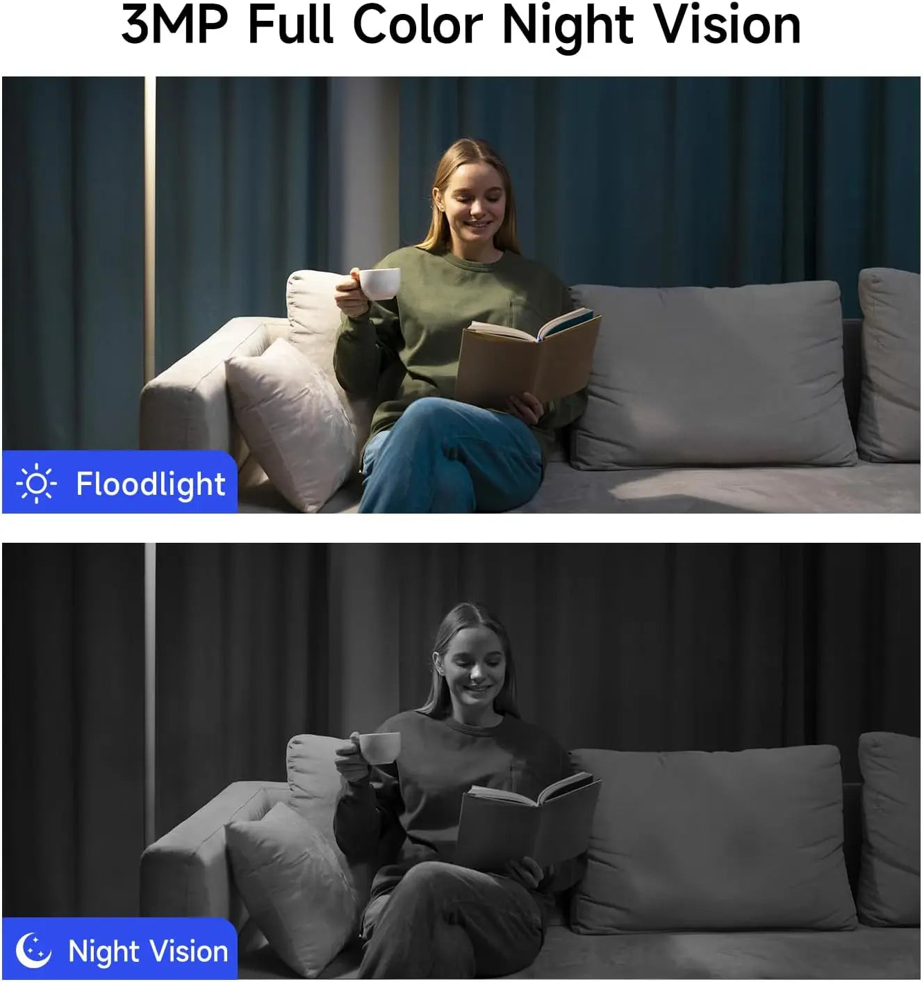 2IN1 Wireless Bulb Camera 2K WiFi Smart Home Security Camera Spotlight Wireless Surveillance Protection Camera Smart Lamp Light