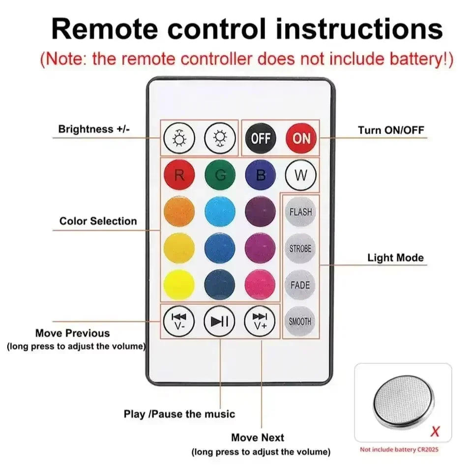 E27 Bluetooth Speaker Bulb With Remote Control 85-265V Led Music Bulb RGB DJ Disco Ambient Light For Bedroom Living Room Stage