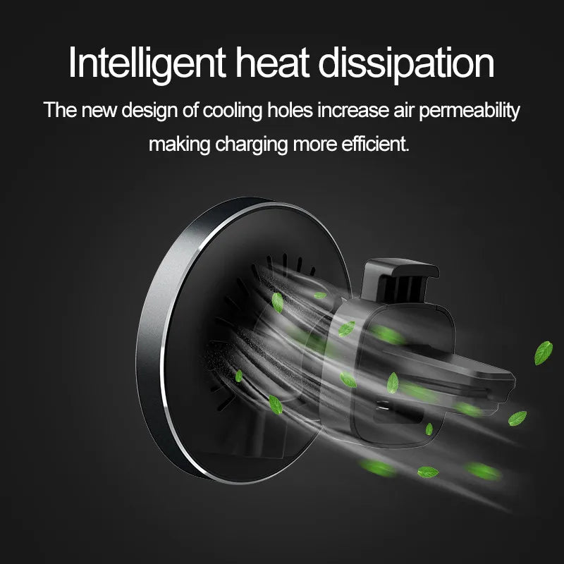 Revolutionary 30W Magnetic Wireless Car Charger & Phone Holder for iPhone 15-11 - Fast Charging Made Easy!