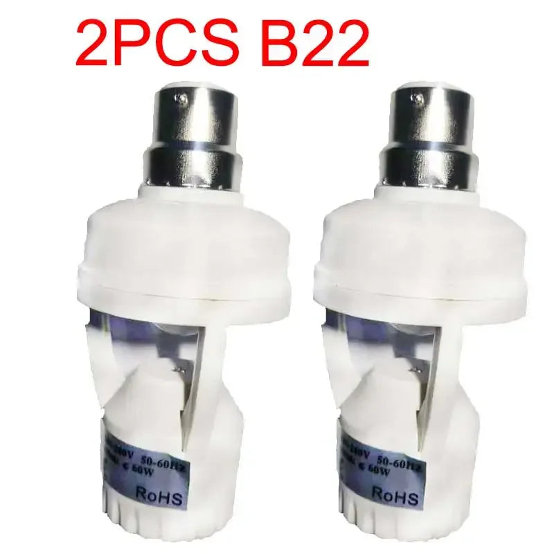 1/2PCS E27/E14/B22 Screw Light Bulb Holder 100-220V PIR Human Body Motion Sensor Control Switch for screw socket light bulbs