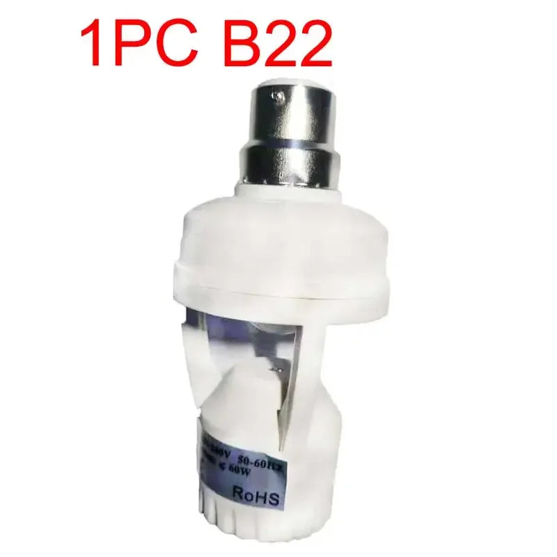 1/2PCS E27/E14/B22 Screw Light Bulb Holder 100-220V PIR Human Body Motion Sensor Control Switch for screw socket light bulbs