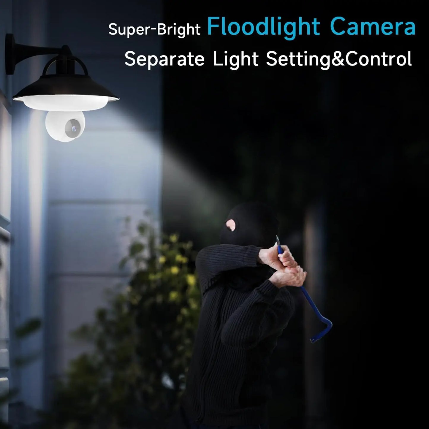 2IN1 Wireless Bulb Camera 2K WiFi Smart Home Security Camera Spotlight Wireless Surveillance Protection Camera Smart Lamp Light