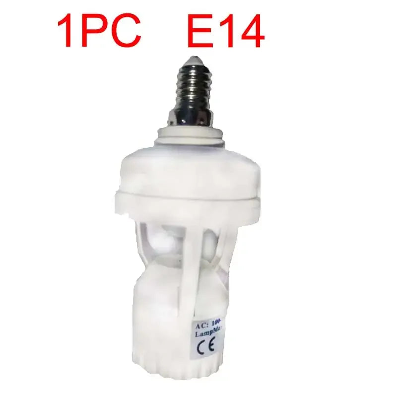 1/2PCS E27/E14/B22 Screw Light Bulb Holder 100-220V PIR Human Body Motion Sensor Control Switch for screw socket light bulbs