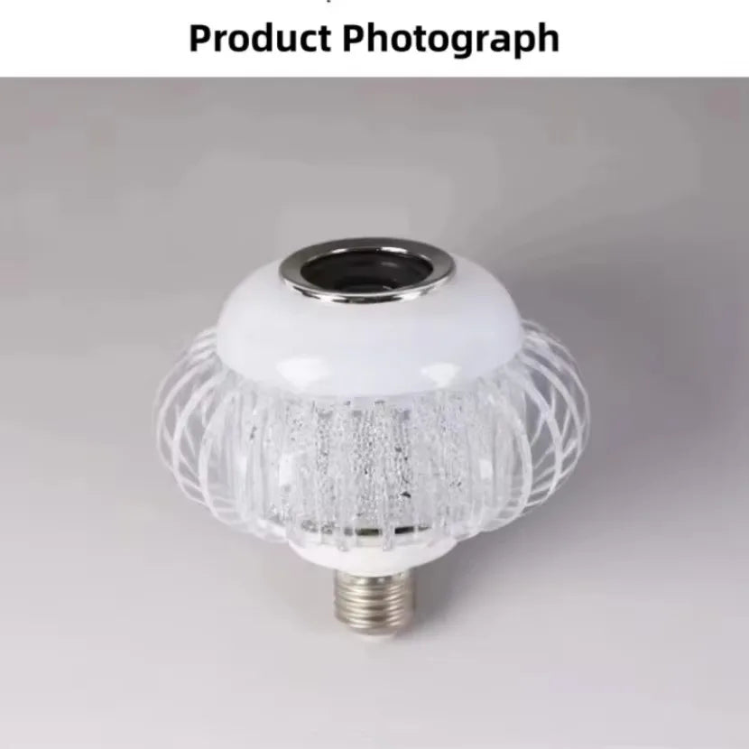 RGB Music Light Bulb White Light Color Remote Control Atmosphere Light Bulb with Speaker Smart Bluetooth E27 LED Bulbs