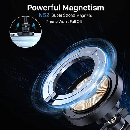Revolutionary 30W Magnetic Wireless Car Charger & Phone Holder for iPhone 15-11 - Fast Charging Made Easy!