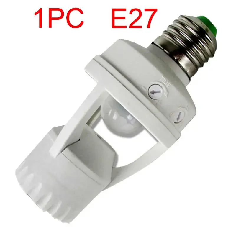 1/2PCS E27/E14/B22 Screw Light Bulb Holder 100-220V PIR Human Body Motion Sensor Control Switch for screw socket light bulbs