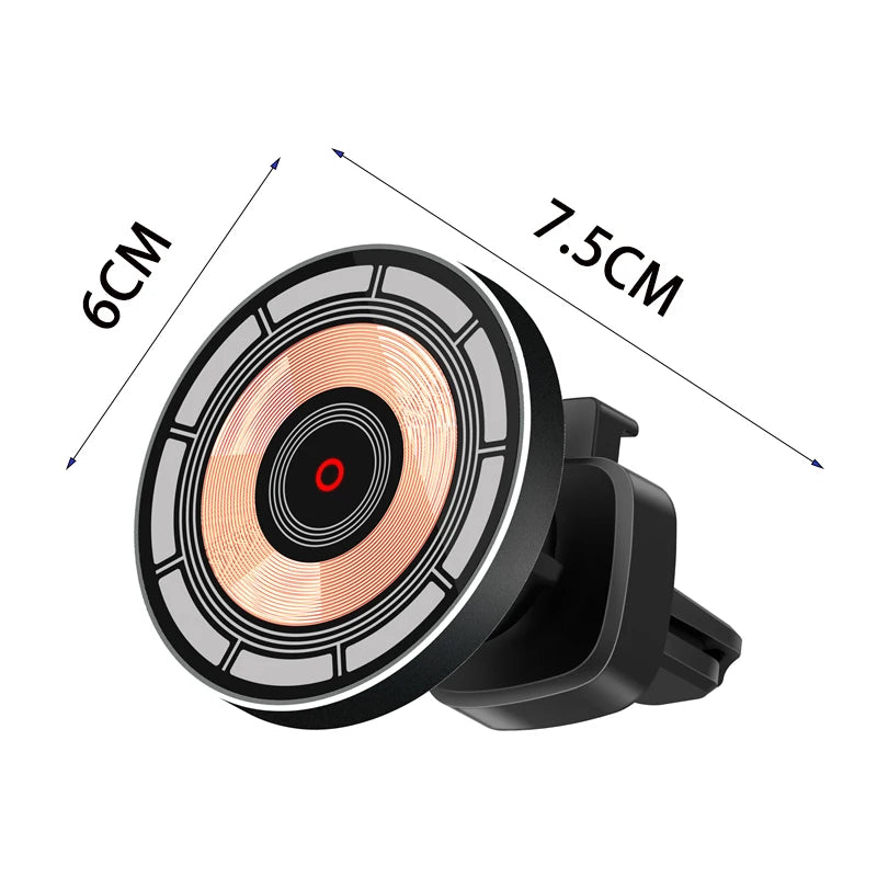 Revolutionary 30W Magnetic Wireless Car Charger & Phone Holder for iPhone 15-11 - Fast Charging Made Easy!