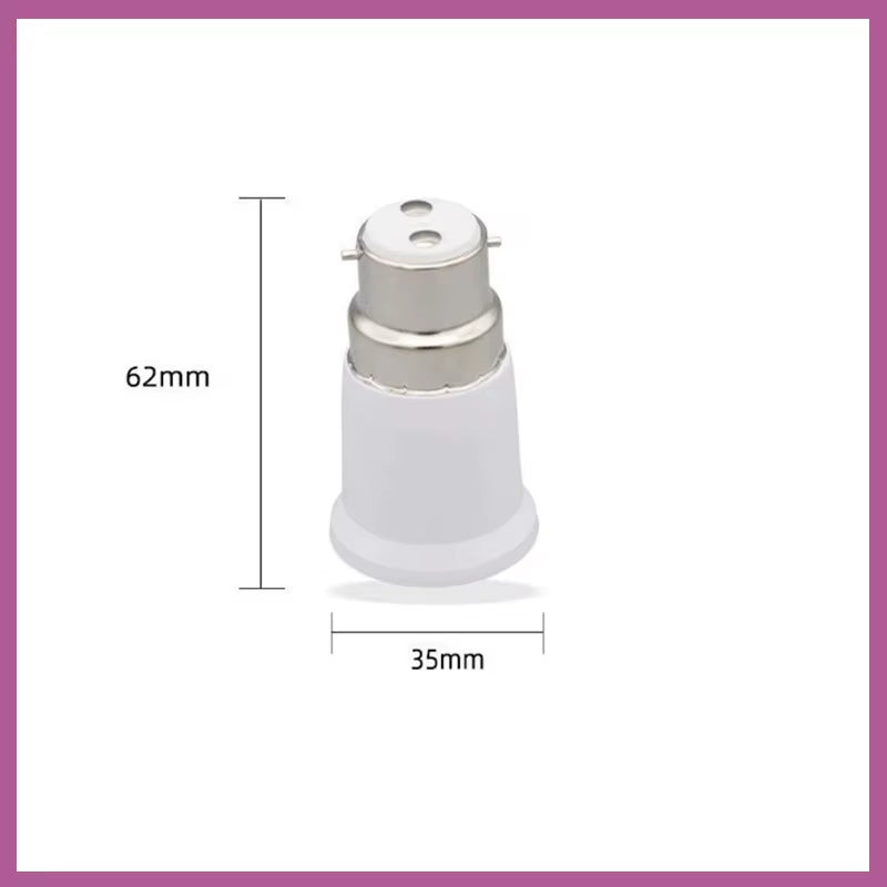 B22 to E27 Adapter Screw Bulb Adapter Converter Led Lamp Holder Conversion Bulb Base Lighting Accessories B2