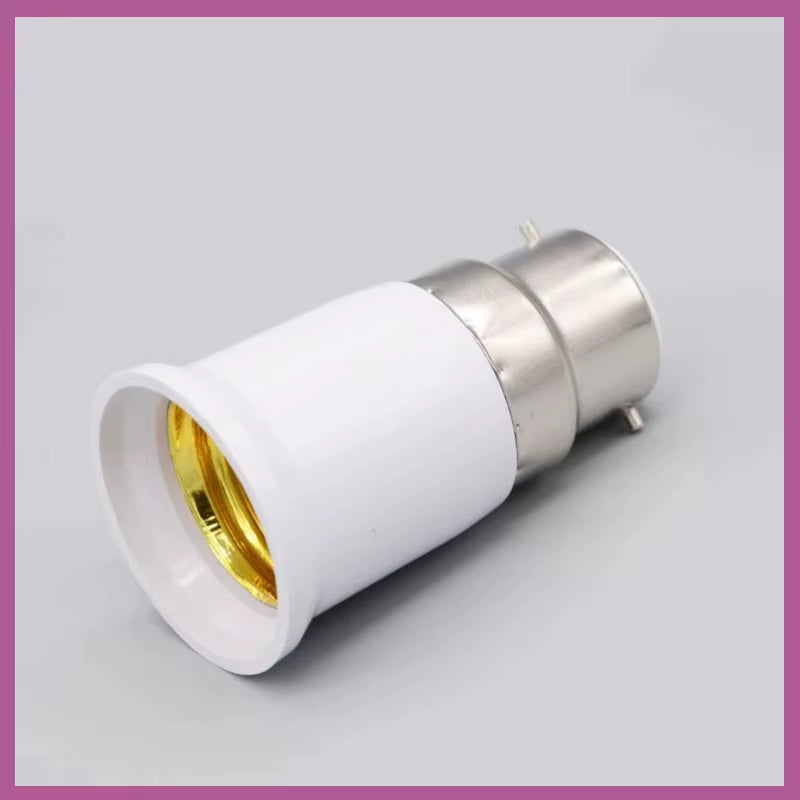 B22 to E27 Adapter Screw Bulb Adapter Converter Led Lamp Holder Conversion Bulb Base Lighting Accessories B2